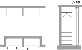 rangement sans porte
