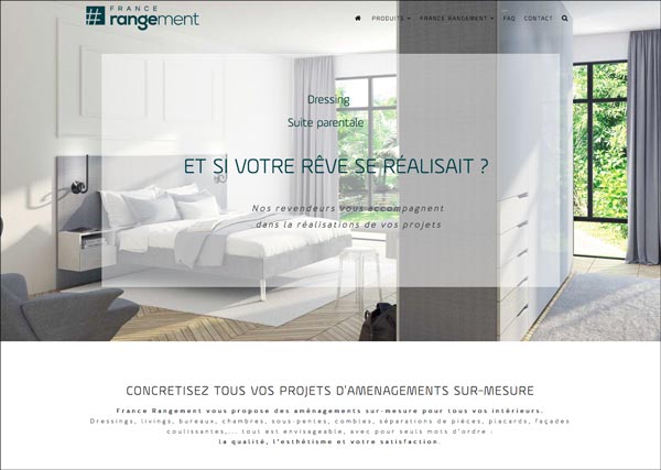 Accueil site internet France Rangement